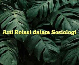 Arti Relasi dalam Sosiologi