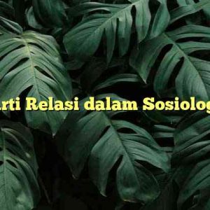 Arti Relasi dalam Sosiologi